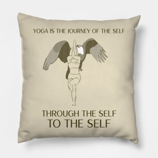 Yoga is the Journey of the Self Yoga Pillow