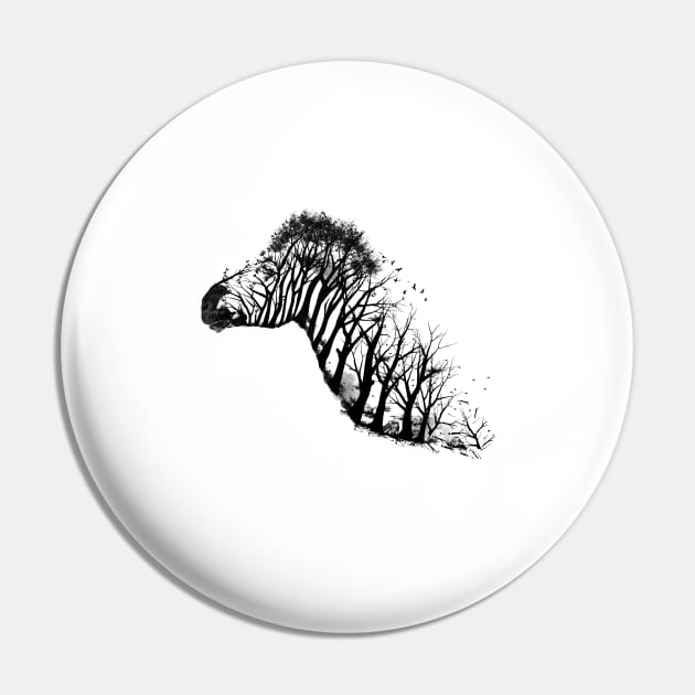 Wild Zebra Pin by DANDINGEROZZ