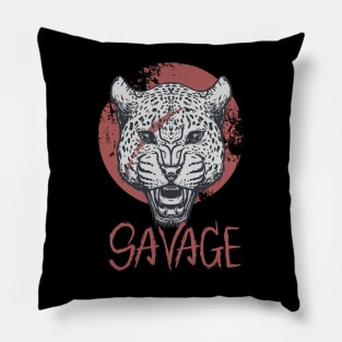 Savage animal - Leopard Pillow