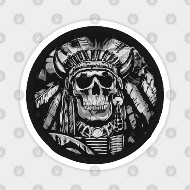 Chief Tactical Skull Magnet by  The best hard hat stickers 