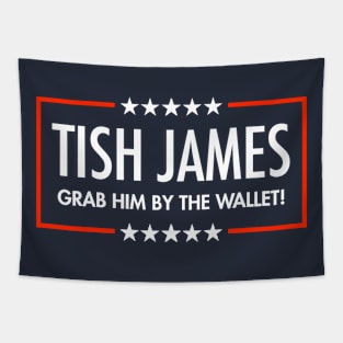 Tish James - Grab Him By THe Wallet (blue) Tapestry