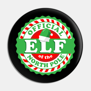 Official Elf of the North Pole Seal Pin