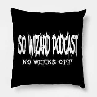 So Wizard Podcast - Spiky Logo White 2024 Pillow