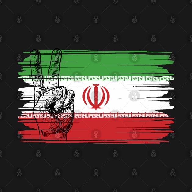 Iran Flag Victory by AlephArt