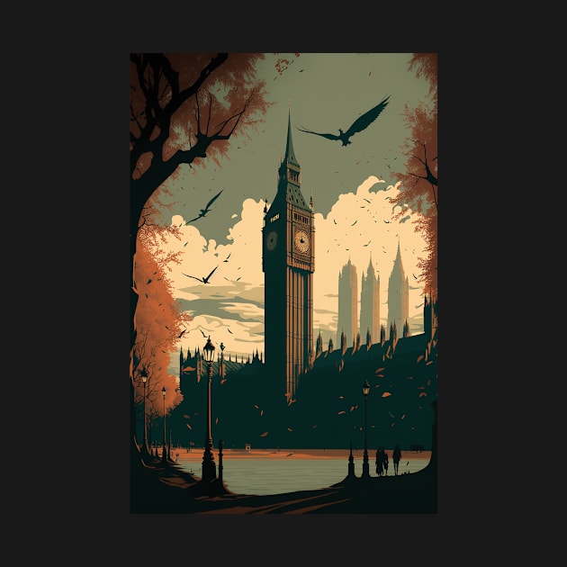 Big Ben at Twilight by Abili-Tees