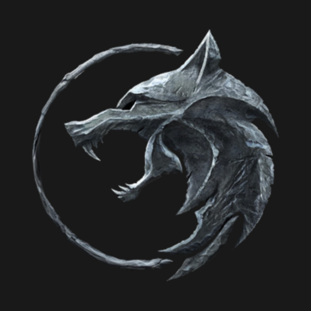 White Wolf Sigil - The Witcher - T-Shirt | TeePublic