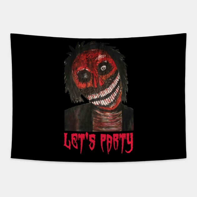 Zombie Halloween Tapestry by sukhendu.12