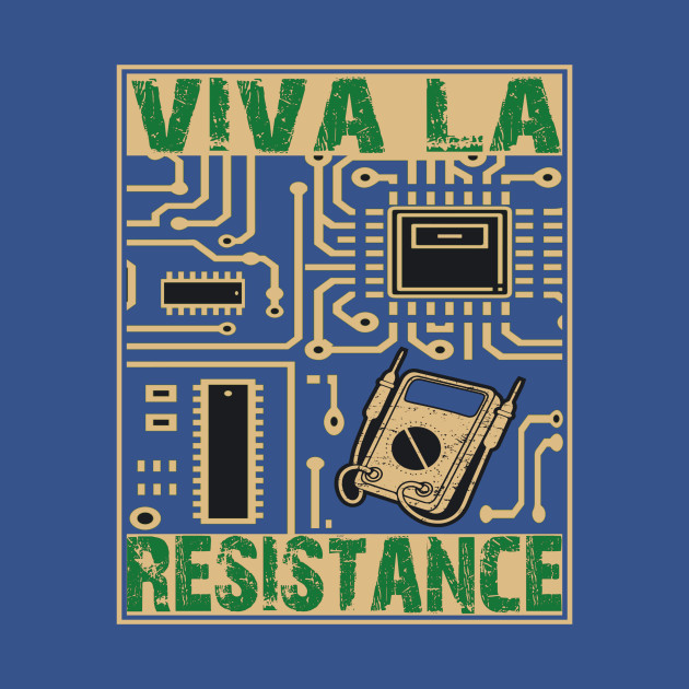 Disover Funny Resistance Electronics Circuit Board - Funny Electricians - T-Shirt