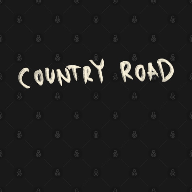 Hand Drawn Country Road by Saestu Mbathi