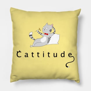 Cattitude Pillow