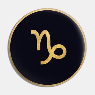 Capricorn Zodiac Sign Symbol Pin