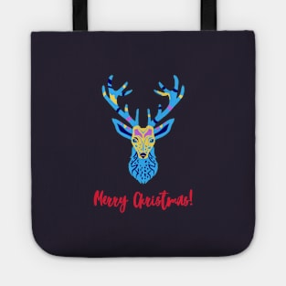 Reindeer merry christmas Tote