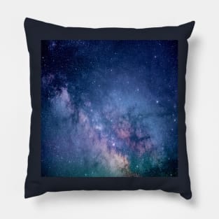 blue purple constellation starry sky universe galaxy Pillow