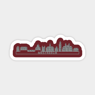 Mestreechter skyline embossed Magnet