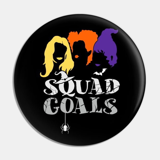 Sanderson Sisters Squad Cute T-Shirt Funny Hocus Pocus Halloween Graphic Tee Top Shirts for Women Pin by Otis Patrick