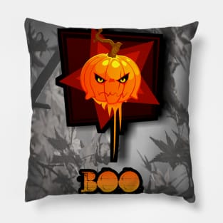 Jack O Lantern Autumn Fall Pumpkin Seasonal Halloween Orange Pillow