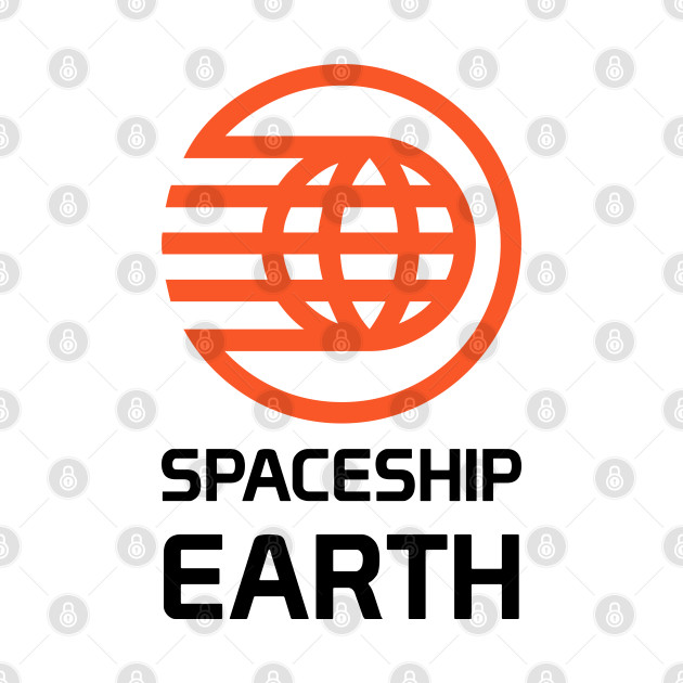 Spaceship Earth T-Shirt by GrizzlyPeakApparel