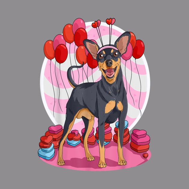 Miniature Pinscher Heart Valentine's Day by UNION DESIGN