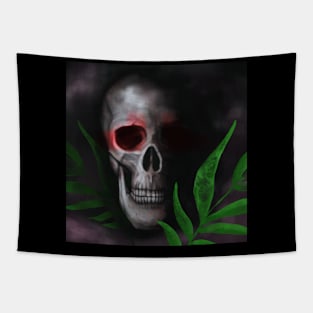 Dark skull aesthetic Tapestry