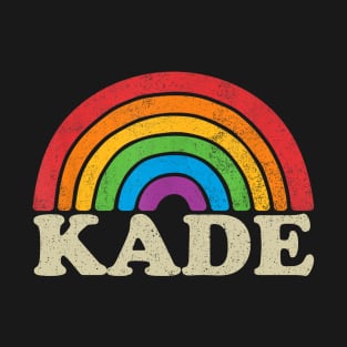 Kade - Retro Rainbow Flag Vintage-Style T-Shirt