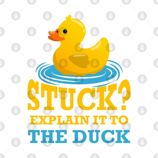 Stuck explain it to the duck - Funny Programming Jokes by springforce