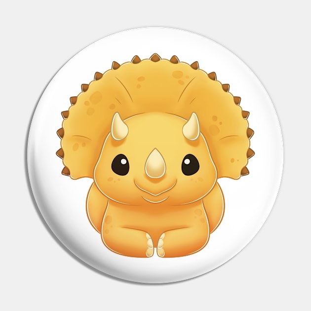 Cute Triceratops Pin by TimeSkiff