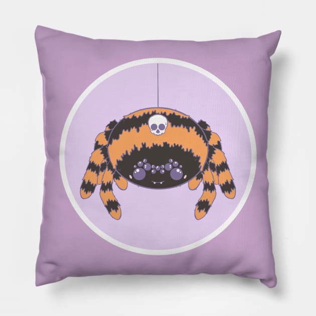 Lil Spookie Spider Pillow by TheIllustratedAuthor