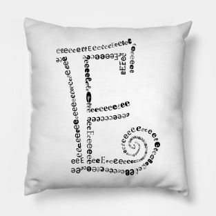 E letter Pillow