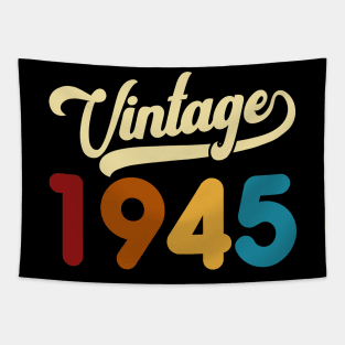 1945 Vintage Gift 75th Birthday Retro Style Tapestry