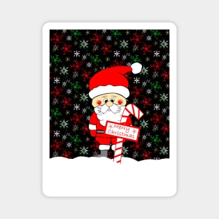 MERRY Christmas Santa Claus Magnet