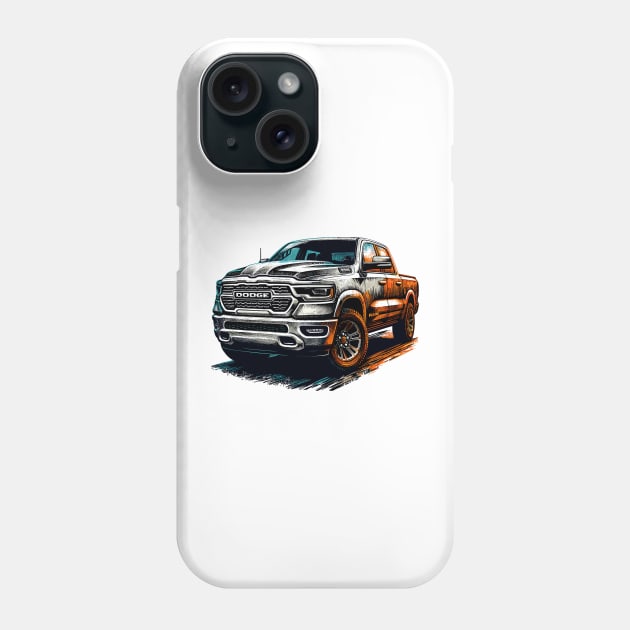 Dodge Ram 1500 Phone Case by Vehicles-Art