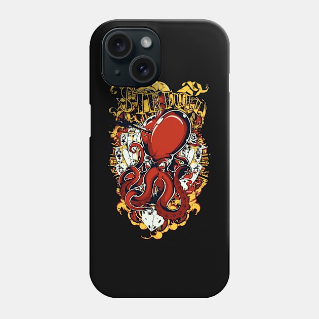 Octopus monster Phone Case by MuftiArt