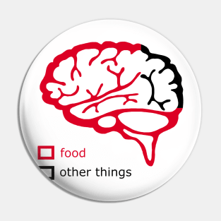 Brain and food Pin