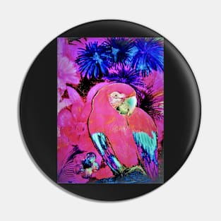 TROPICAL ART POSTER PARROT MACAW EXOTIC DECO PRINT Pin