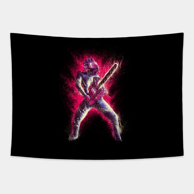 Chainsaw Pink Tapestry by barmalisiRTB