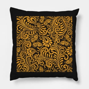 Butterfly and flower pattern Pillow