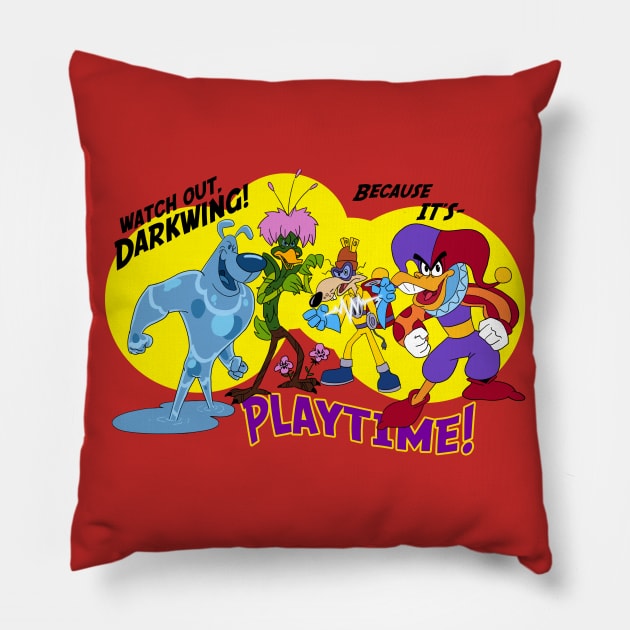 Fearsome Four Pillow by haberdasher92