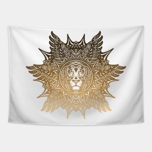 Gold lion Tapestry