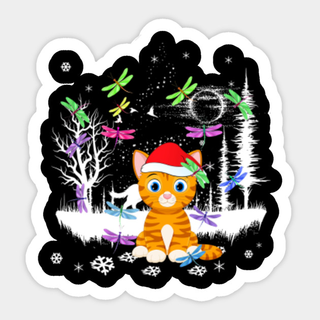 Cute Cat Christmas Xmas Pajamas Gift For Cat Lovers Cute Cat