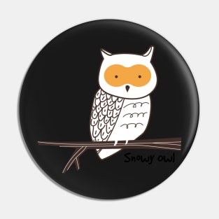 Snowy Owl Pin