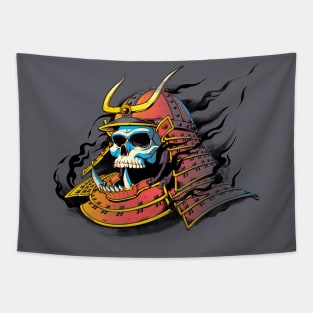 Samurai Skull Tapestry