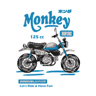 Honda Monkey - Blue T-Shirt