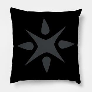 Large Geometric abstract snowflake Pillow