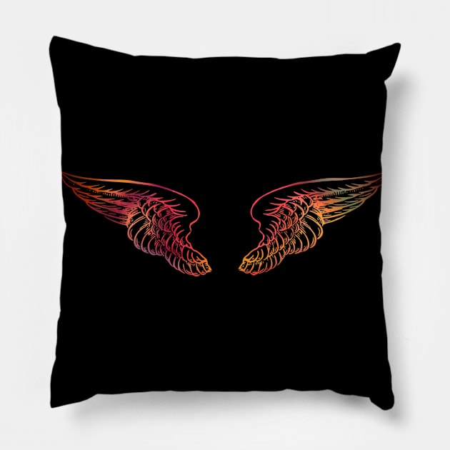 Archangel's Wings Pillow by LAvision