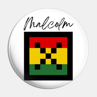 Malcolm X Pin