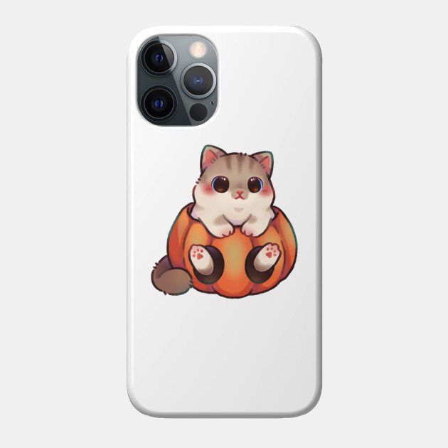 Pumpkin Kitty - Kawaii - Phone Case