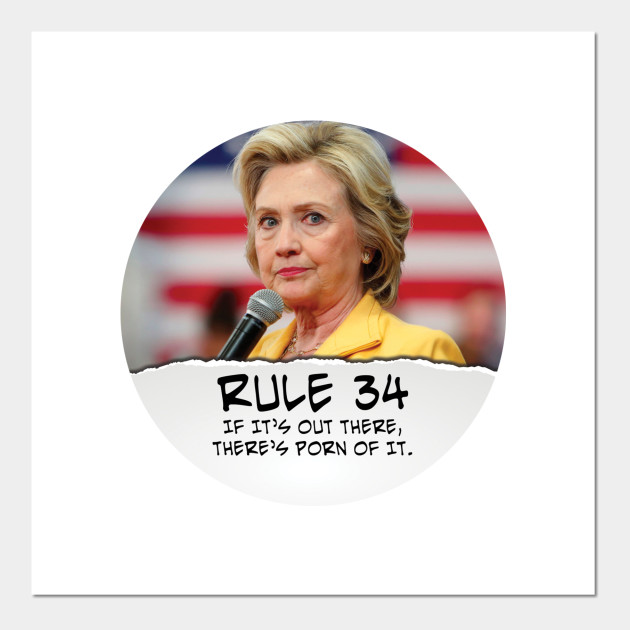 Rule 34 Hillary Clinton Rule 34 Affiche Et Impression D Art Teepublic Fr