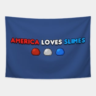 America Loves Slimes Tapestry