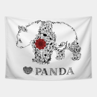 Mandala panda Tapestry