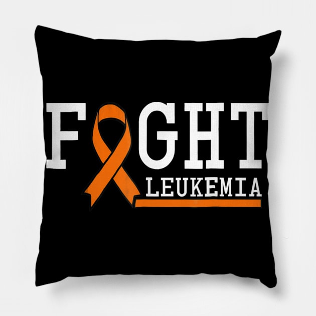 Leukemia Cancer Awareness Shirt Gift Kid Men Women Pillow by mazurprop